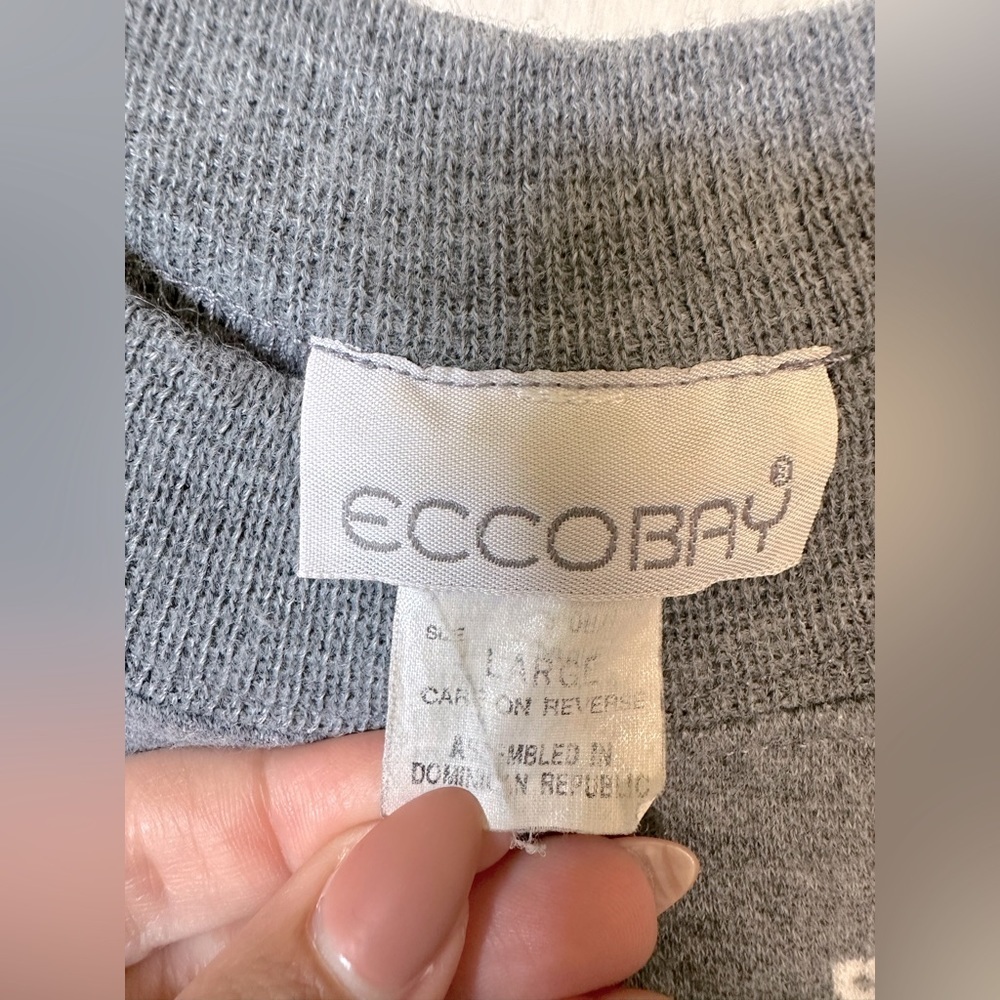 Vintage Ecobay Women’s Sweater EUC cute rose pattern - Picture 2 of 4